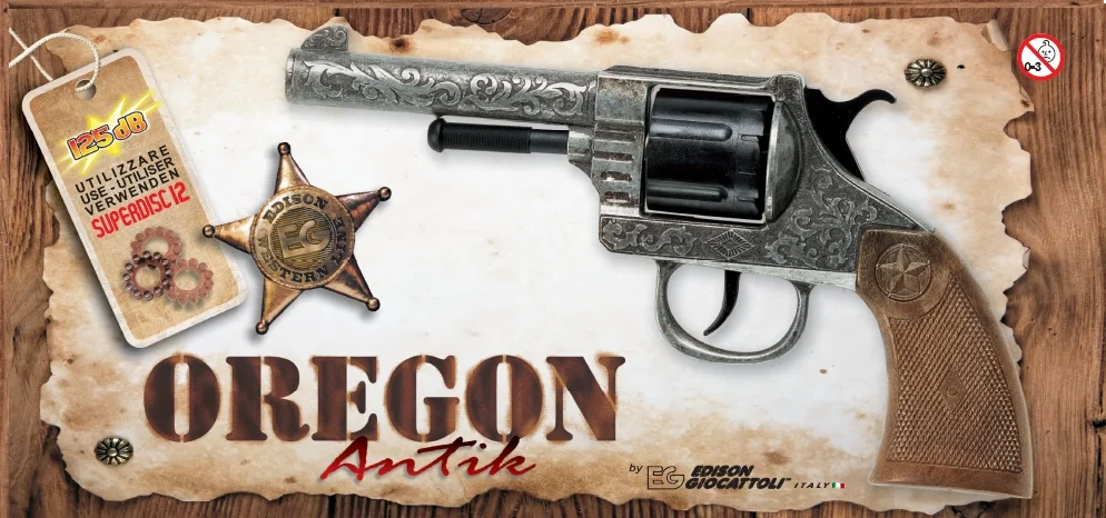 Western Line Пистолет Oregon Metall, 12 зарядов - фото