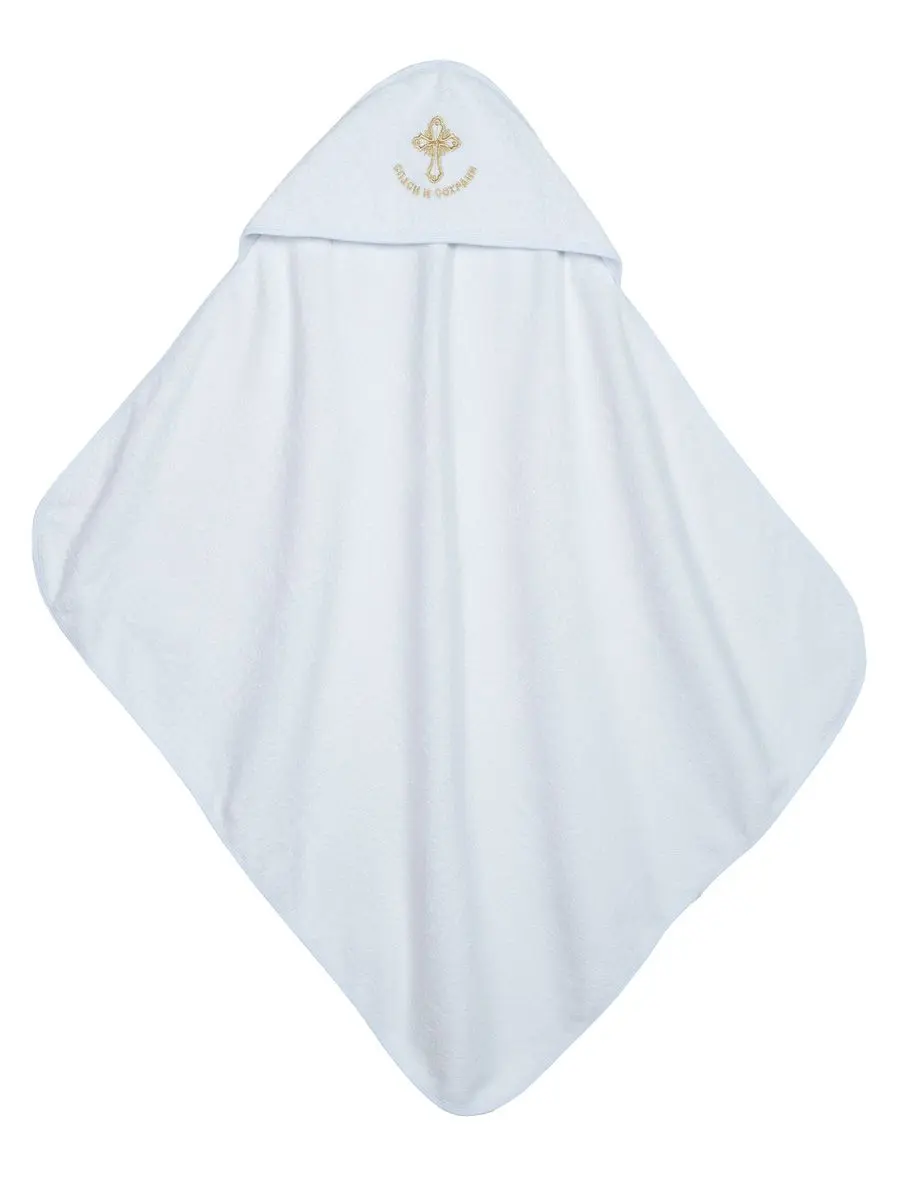 Полотенце-уголок для крещения 80x90 см