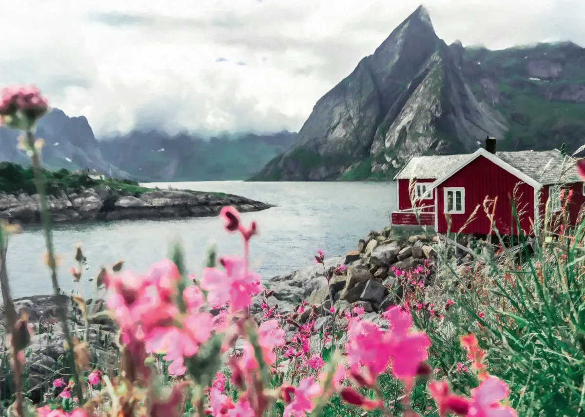 Пазл "Рейне, Лофотенские острова, Норвегия" (1000 эл.) - фото