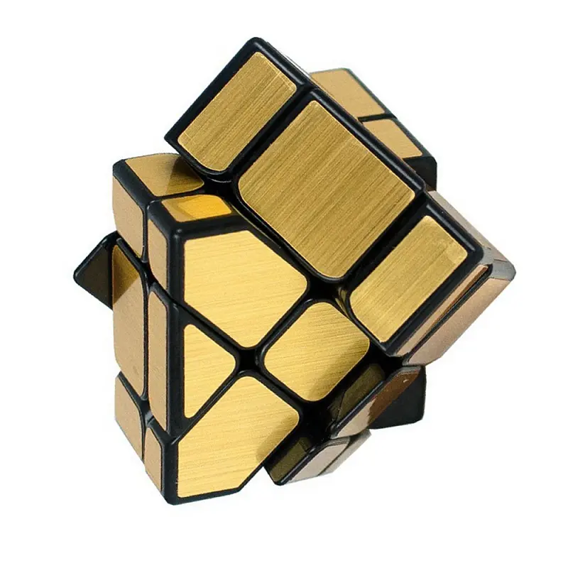 Зеркальный кубик Фишер Золото - фото