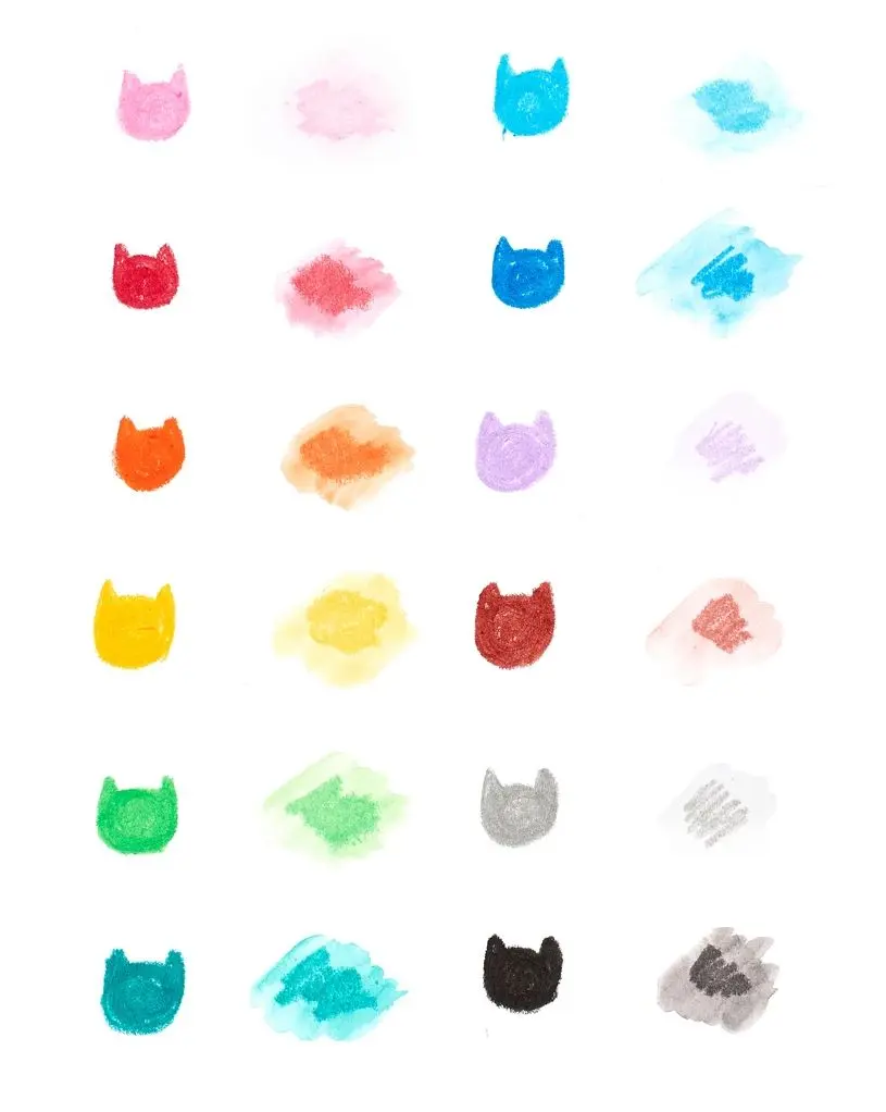Фломастеры, карандаши, ручки Набор гелевых мелков "Котята", 12 цветов - фото