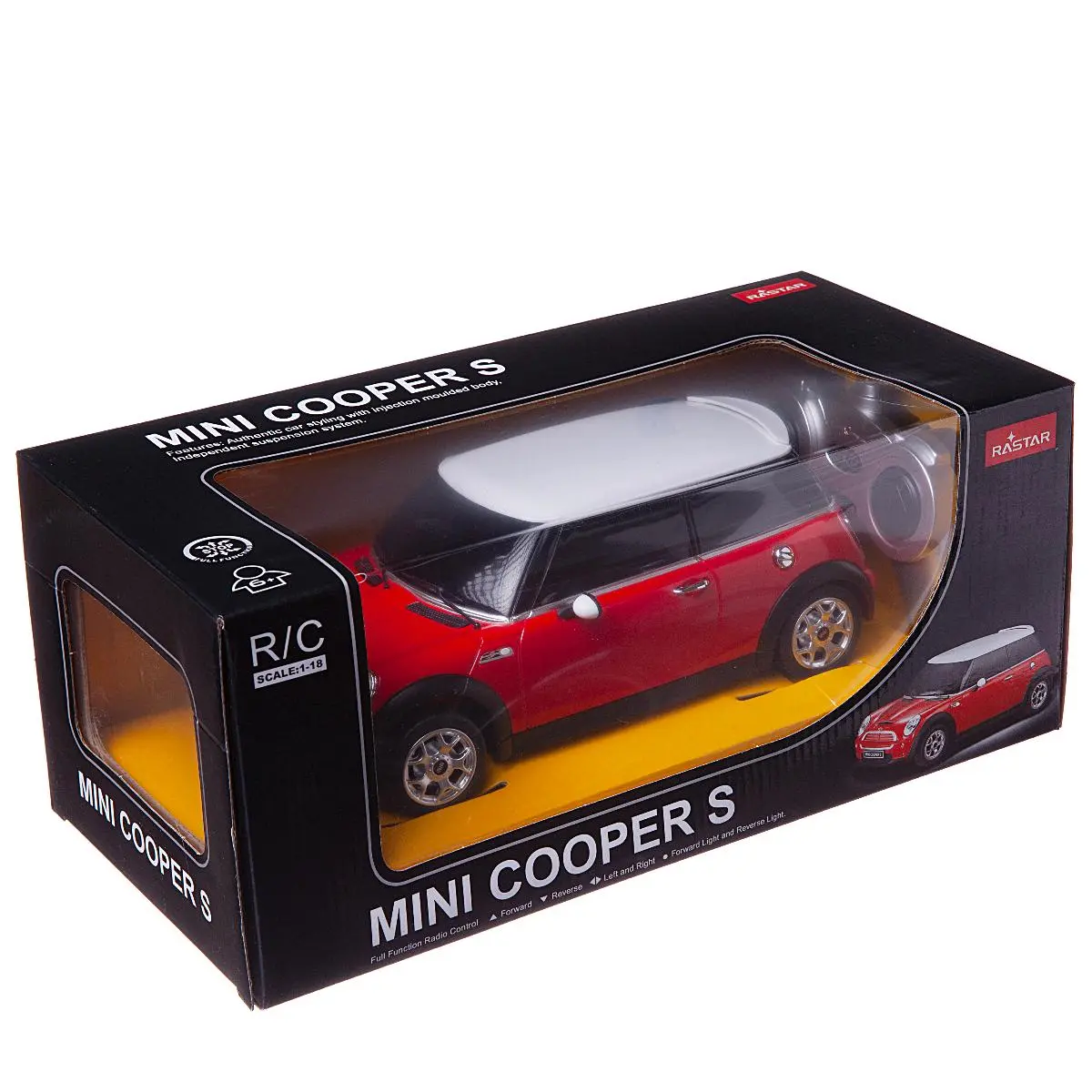 Машина р/у 1:18 Mini Cooper S Rastar 20900R - купить за 3790 рублей рублей  в интернет-магазине Юниор