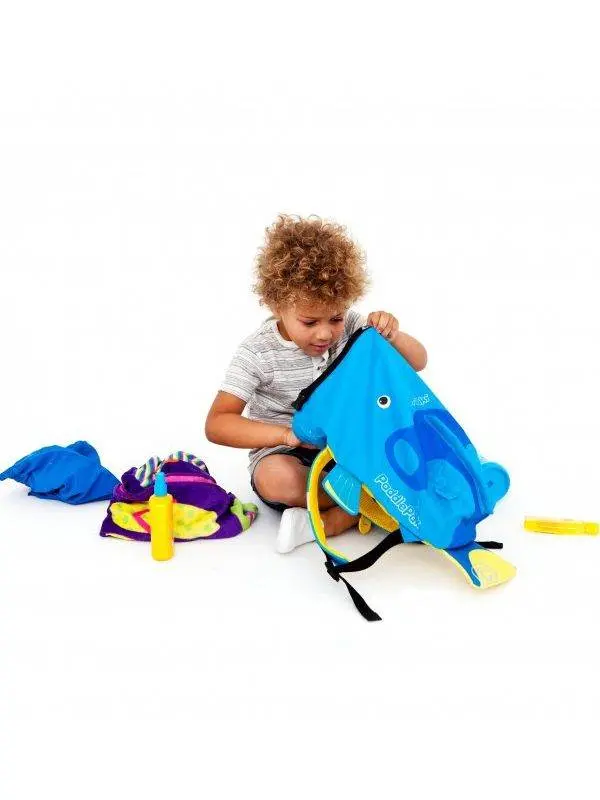 Рюкзак для бассейна и пляжа Коралловая рыбка (голубой) - фото