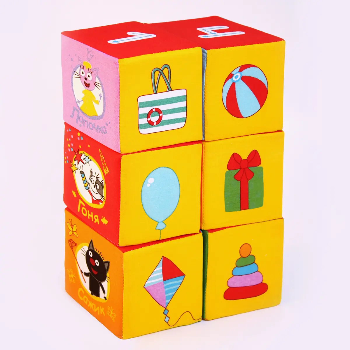 Мягкие кубики "Математика" - фото