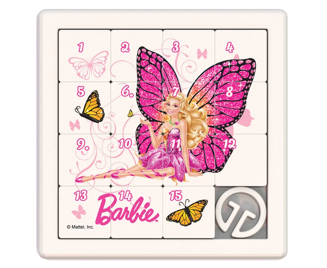 Логическая игра "Собирашки" Барби: Бабочка розовая - фото