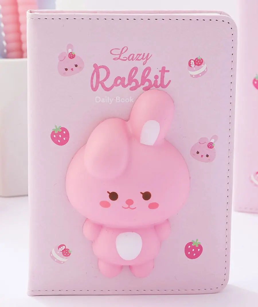 Блокнот со сквишем Lazy Rabbit Кролик - фото