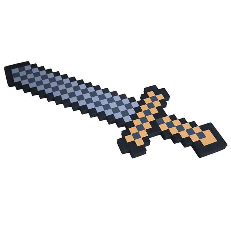 Minecraft 8Бит Меч Коричневый пиксельный 45 см - фото