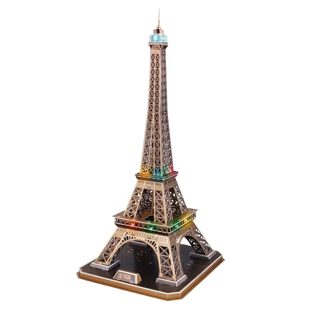 3D пазл Эйфелева башня с LED-подсветкой - фото