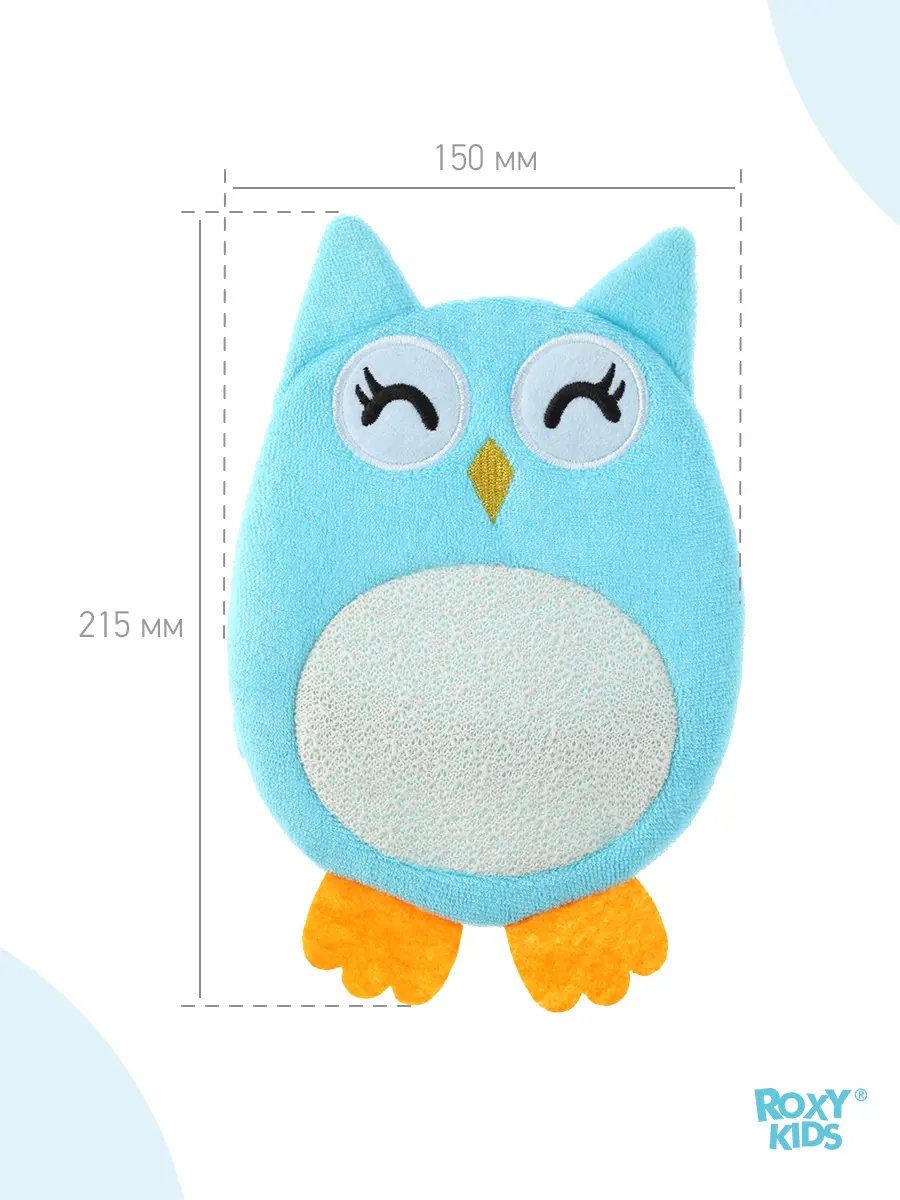 Махровая мочалка-рукавичка Baby Owl - фото