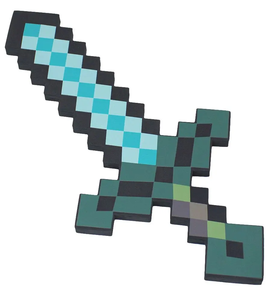 Minecraft 8Бит Меч Aqua 30 см - фото