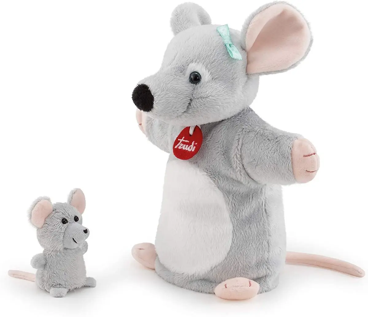 Игрушка на руку Мышка с мышонком - фото