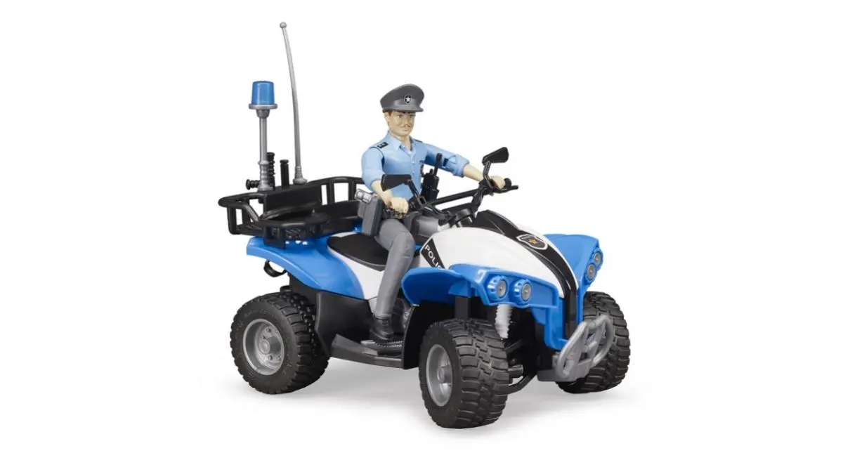 Полицейский квадроцикл с фигуркой - фото