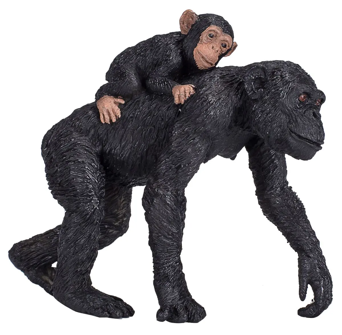 Шимпанзе с детенышем - фото