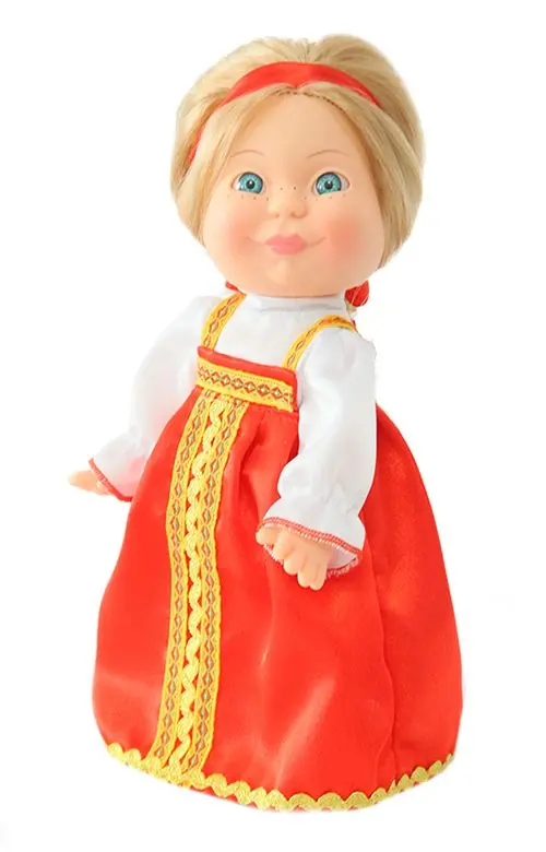 Кукла Веснушка в русском костюме Девочка - фото