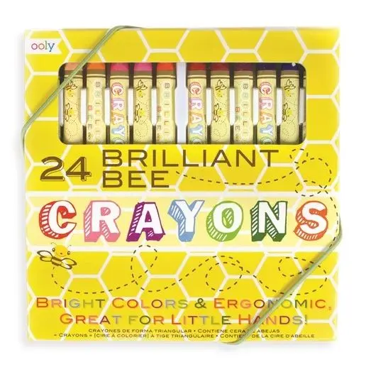 Фломастеры, карандаши, ручки Набор восковых мелков, 24 цвета - фото