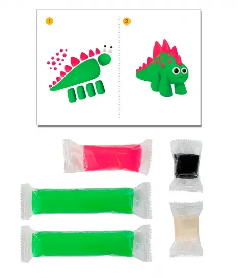 Тесто для лепки "Динозавр зеленый" - фото