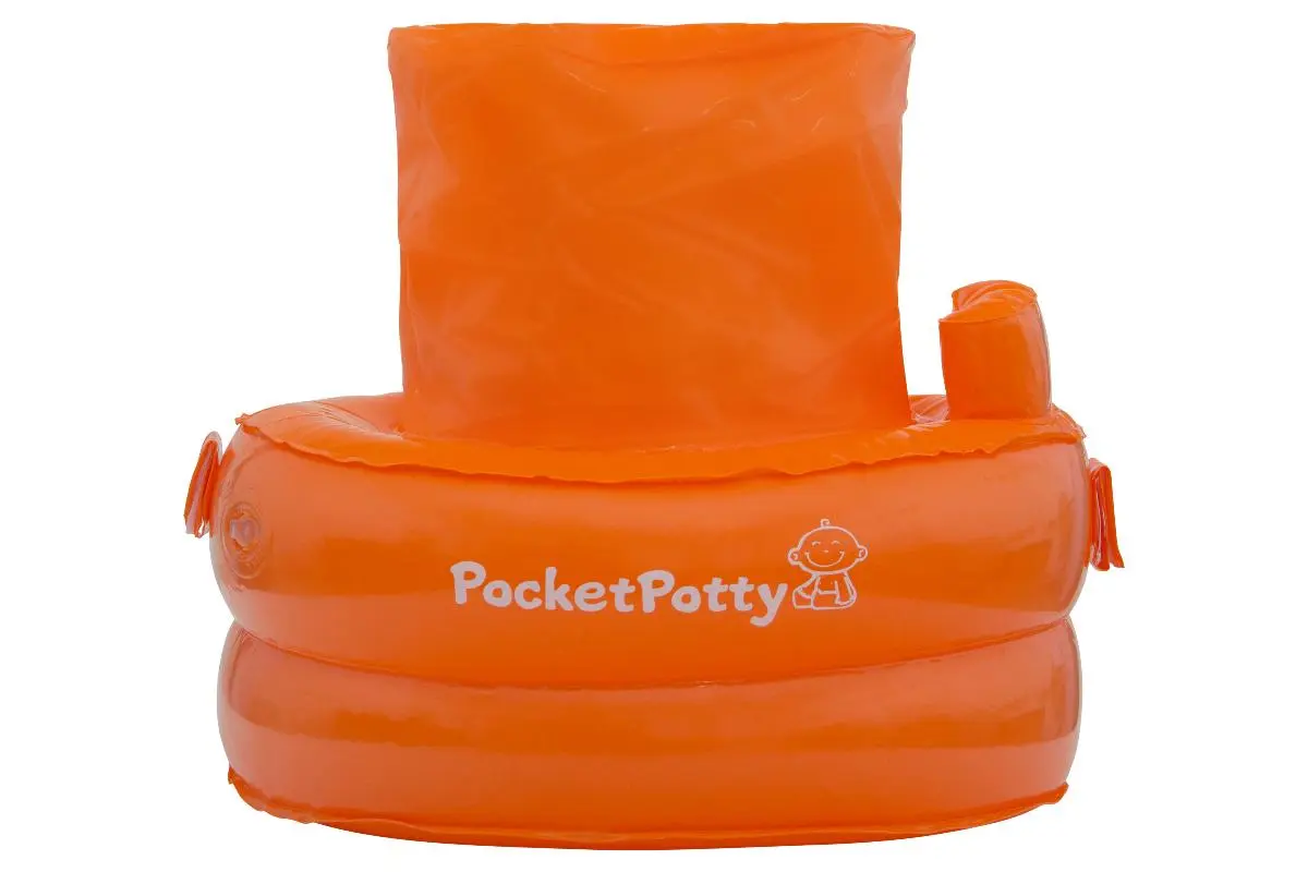 Надувной дорожный горшок PocketPotty со сменными пакетами - фото