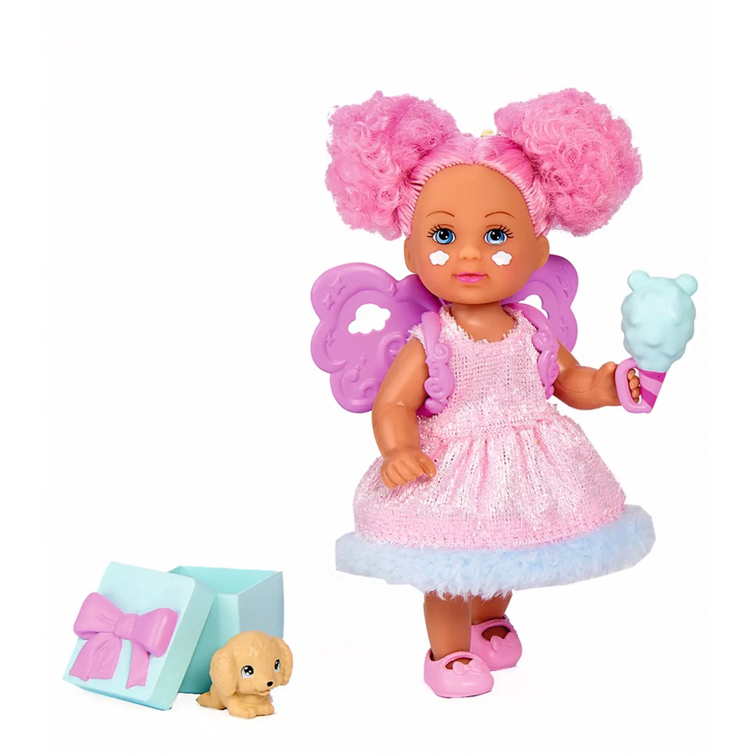 Кукла Еви с розовыми волосами и питомцем "Сюрприз" - фото