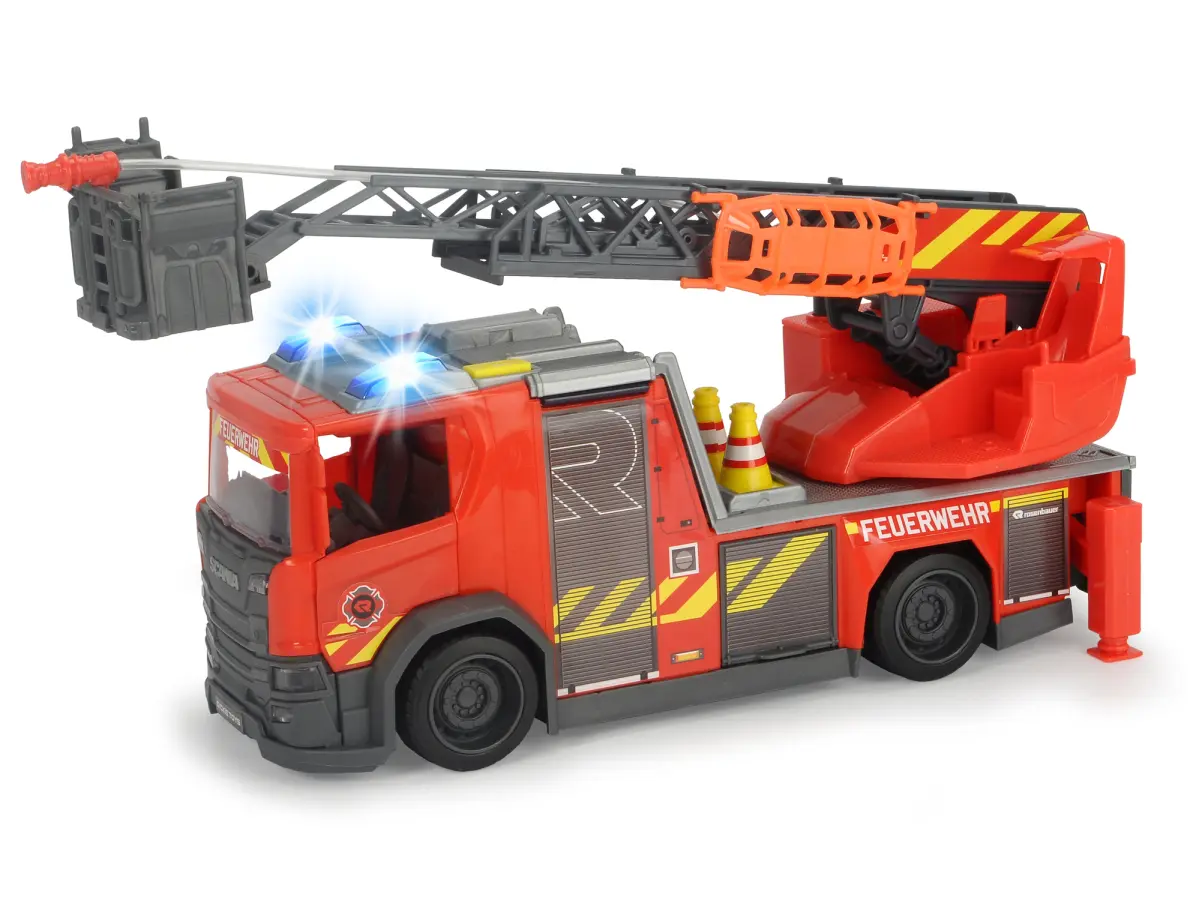 Пожарная машина Scania (свет, звук) Dickie Toys 371 6017 - купить за 2793  рублей рублей в интернет-магазине Юниор