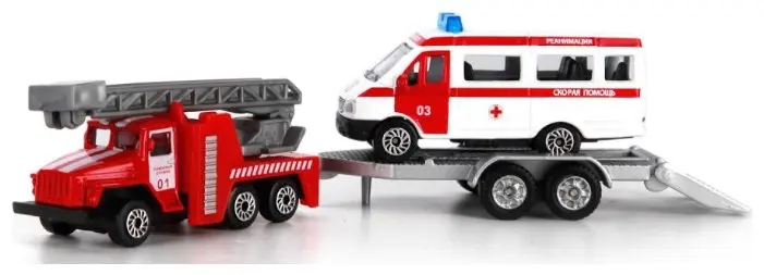 Набор из 2-х моделей Пожарная техника (ассортимент) - фото