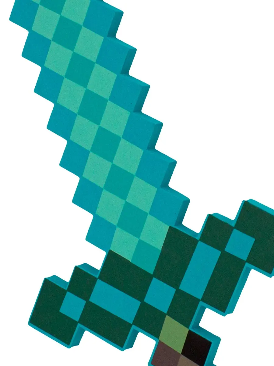 Minecraft 8Бит Меч Изумрудный 30 см - фото
