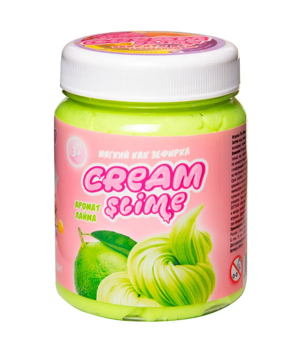 Cream-Slime с ароматом лайма - фото