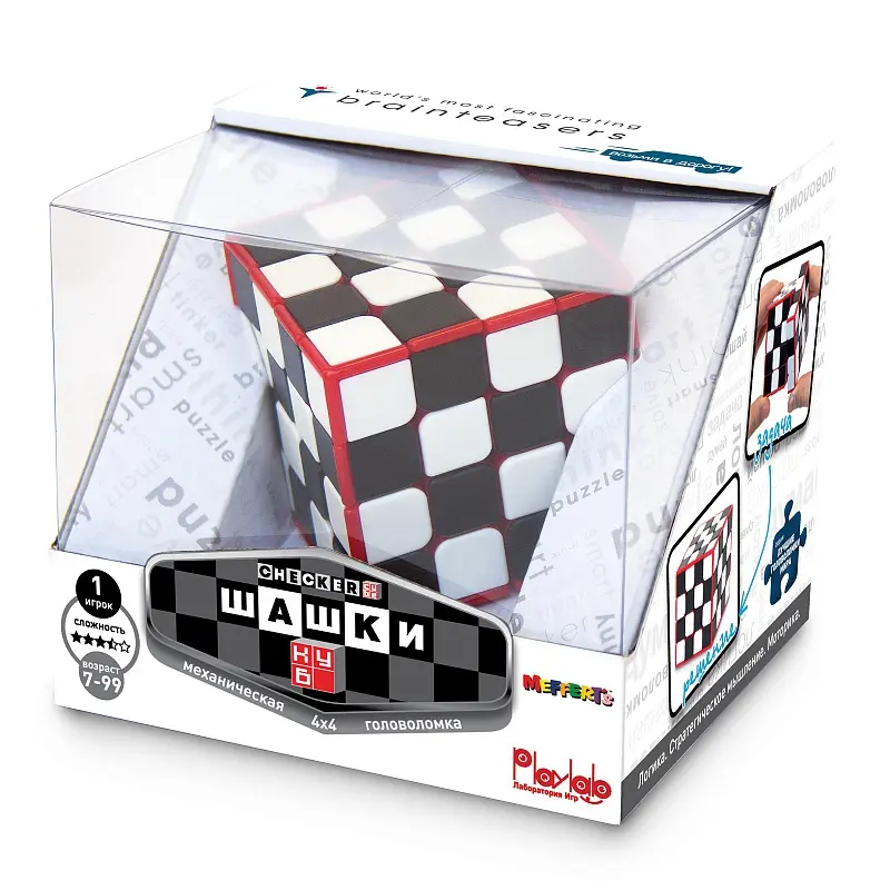 Головоломка Шашки-Куб (Checker Cube) Mefferts M5817 - купить за 1760рублей рублей в интернет-магазине Юниор