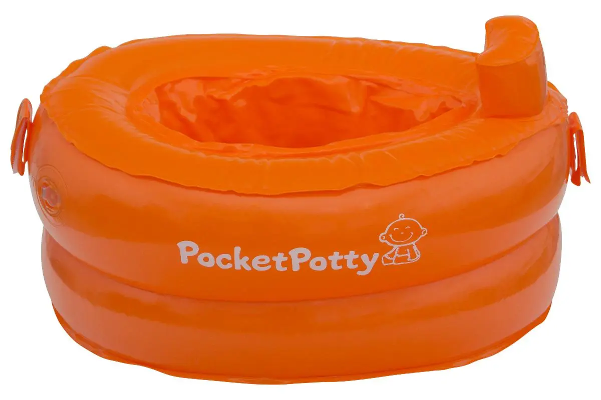 Надувной дорожный горшок PocketPotty со сменными пакетами - фото
