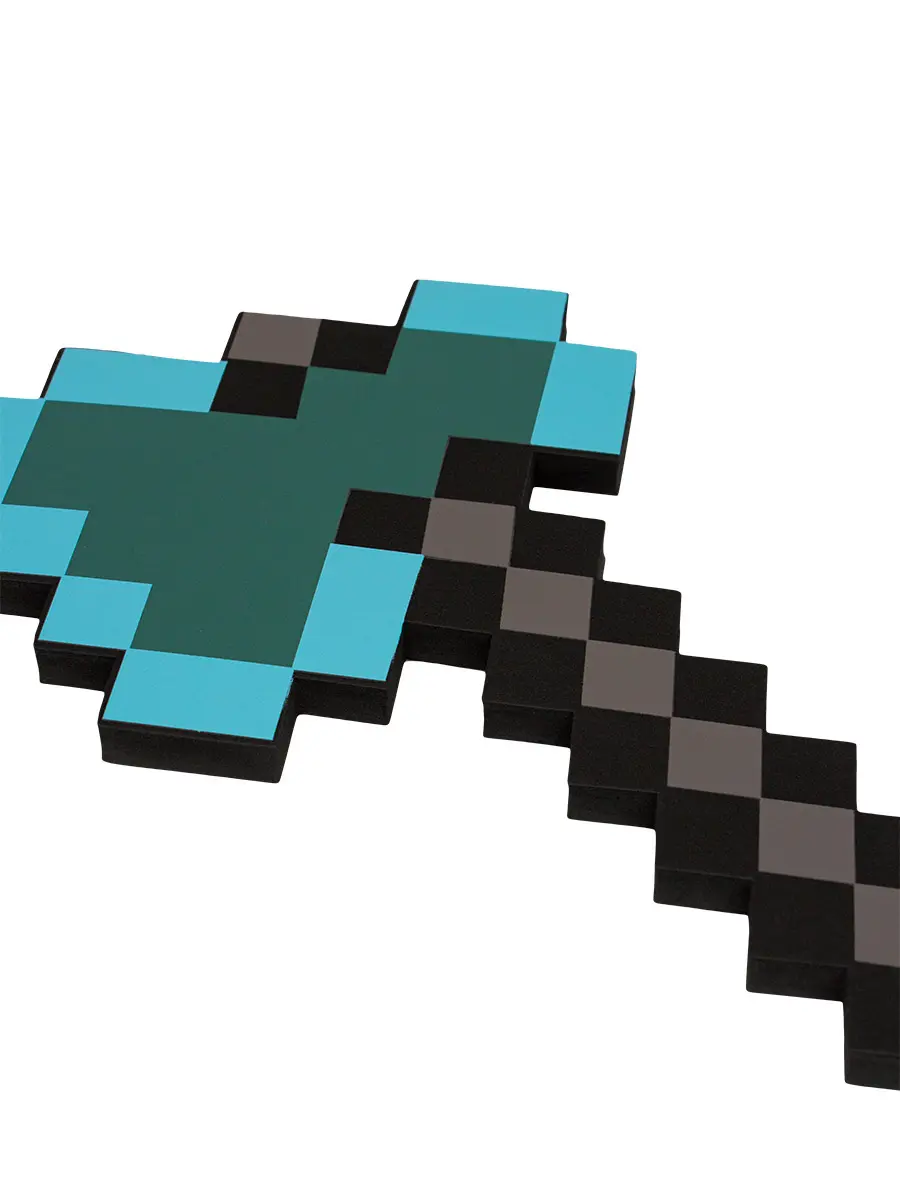 Minecraft 8Бит Топор Алмазный 41 см - фото