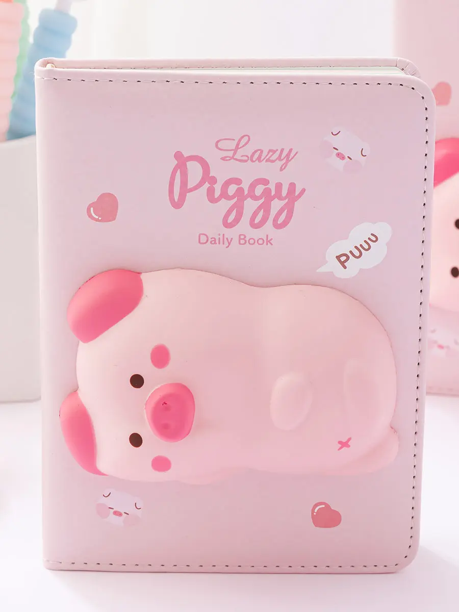 Блокнот со сквишем Lazy Piggy Свинка - фото