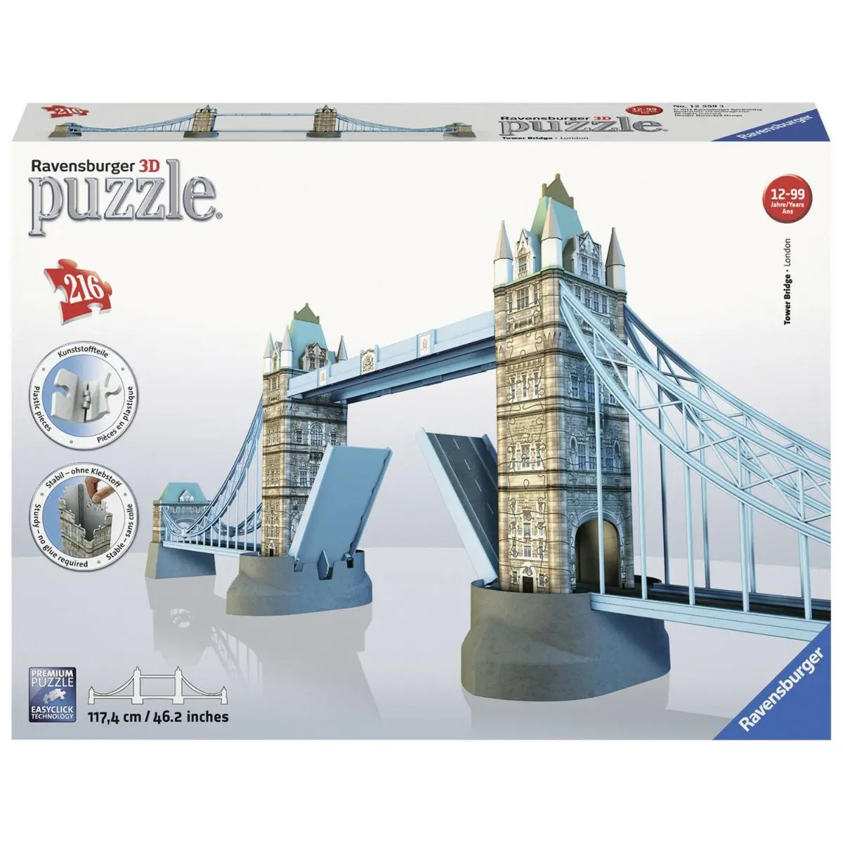 3D Пазл "Тауэрский мост в Лондоне" (216 эл.) - фото