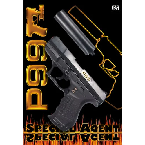 Special Agent Пистолет P99, 25 зарядов, с глушителем - фото