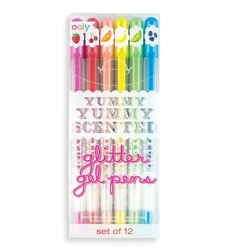 Фломастеры, карандаши, ручки Набор ароматических гелевых ручек, 12 цветов - фото