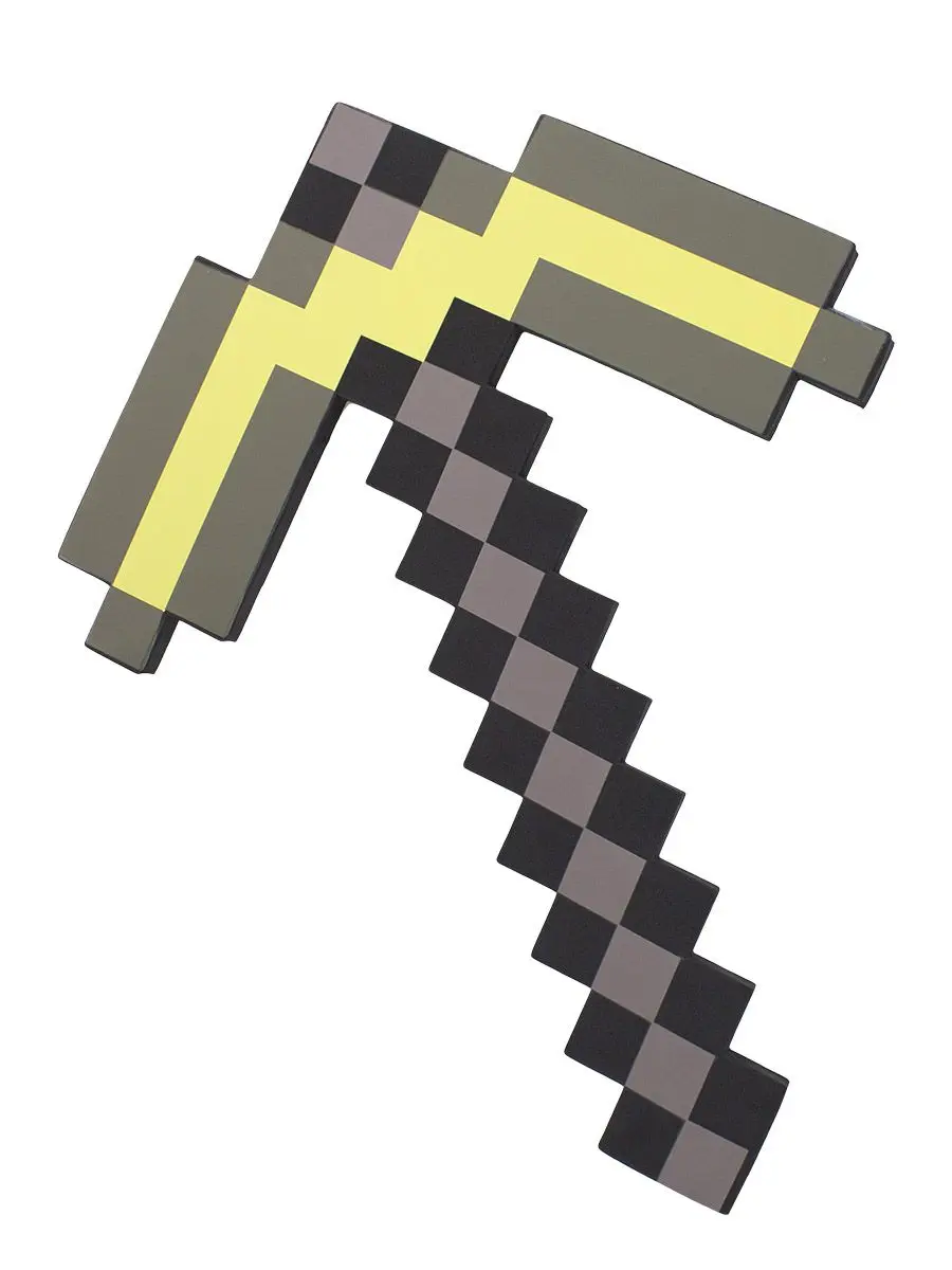 Minecraft 8Бит Кирка Золотая 45 см - фото