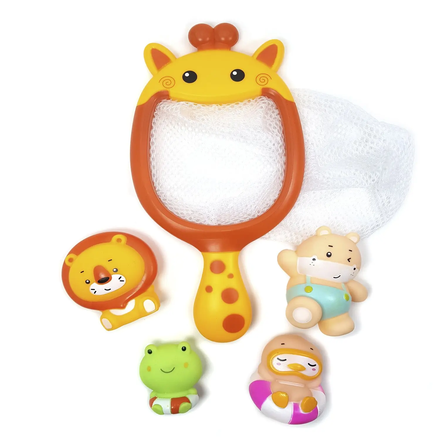 Набор игрушек для ванной "Сачок-Жираф" - фото