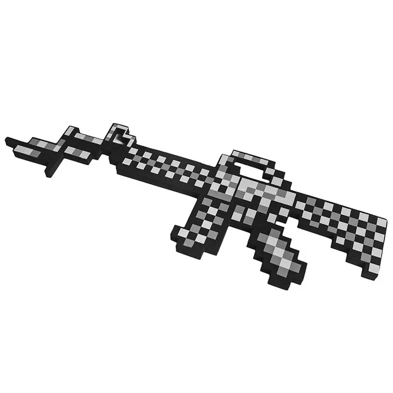 Minecraft 8Бит Автомат М16 Серый 62 см - фото