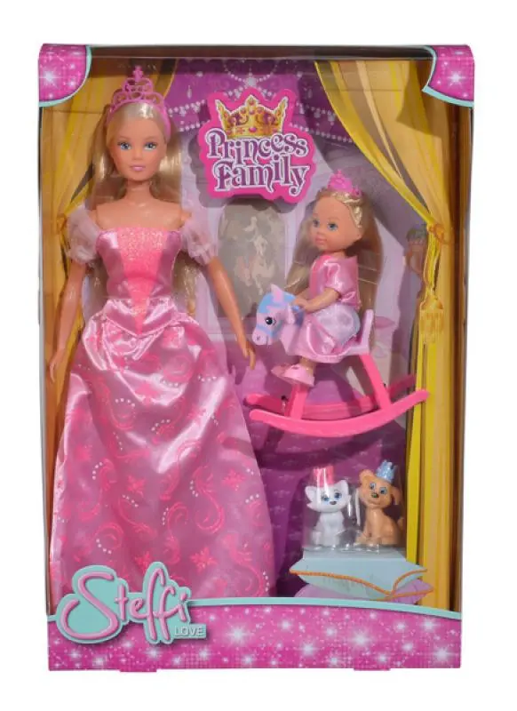 Куклы Штеффи и Еви "Принцессы со зверушками" - фото