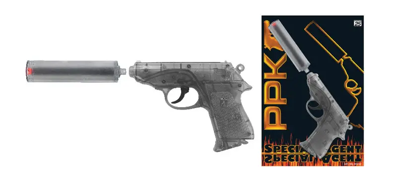 Special Agent Пистолет PPK с глушителем, 25 зарядов - фото