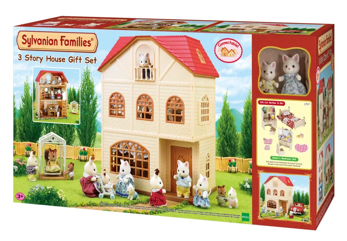 Трехэтажный дом Sylvanian Families 2737 - купить за 11990 рублей рублей в  интернет-магазине Юниор