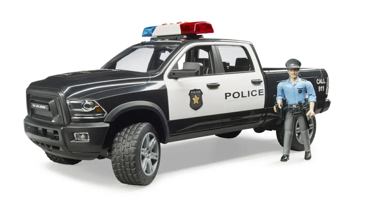 Внедорожник RAM 2500 полицейский с фигуркой - фото
