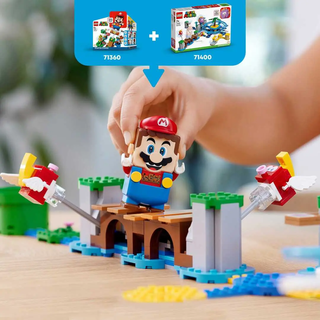 Super Mario Дополнительный набор "Пляжное веселье огромного ежа" - фото