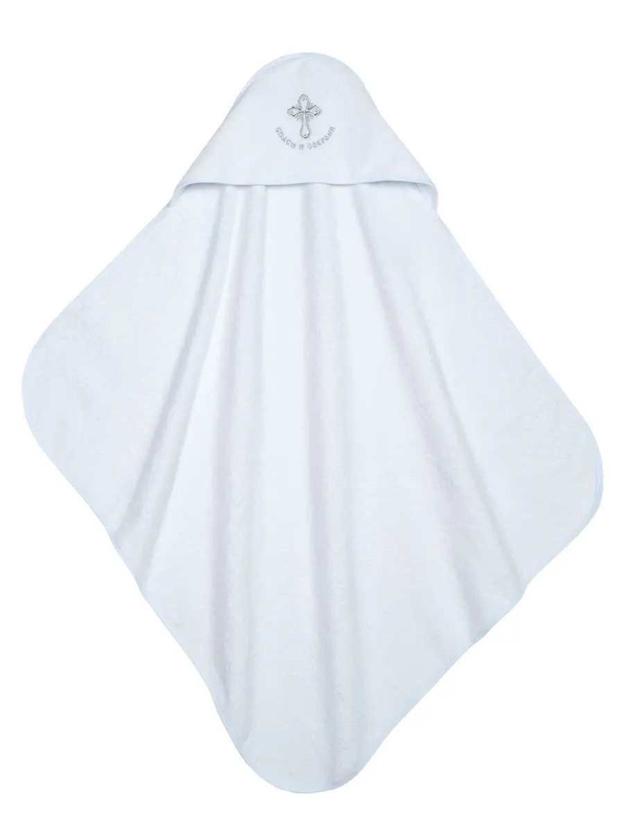 Полотенце-уголок для крещения 80x90 см - фото