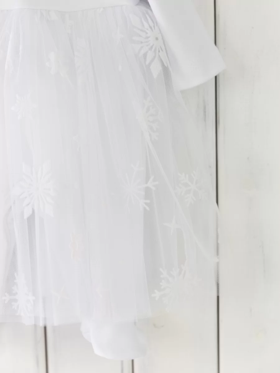 Комбинезон-платье "Снежинки" - фото