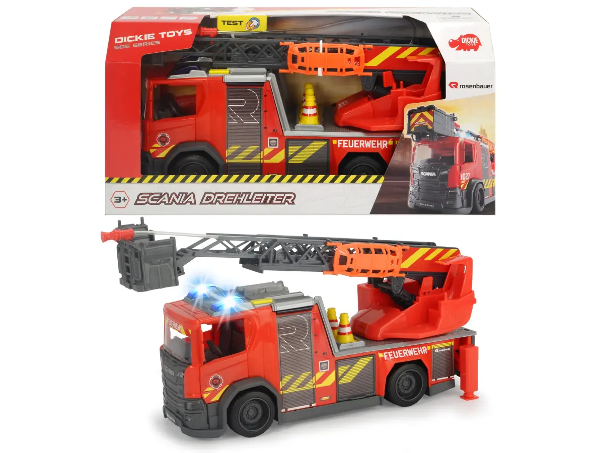 Пожарная машина Scania (свет, звук) - фото