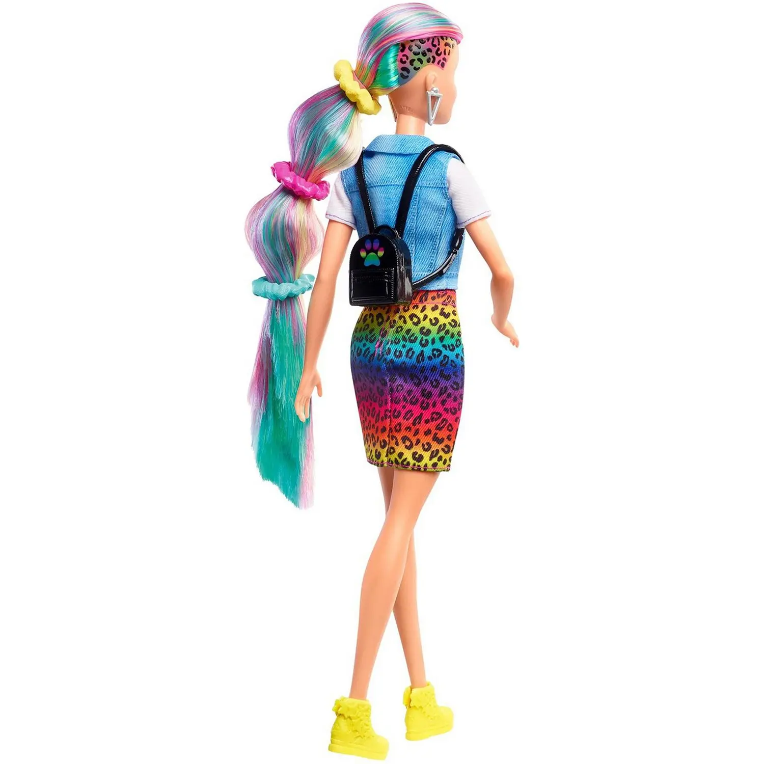 Кукла с разноцветными волосами - фото