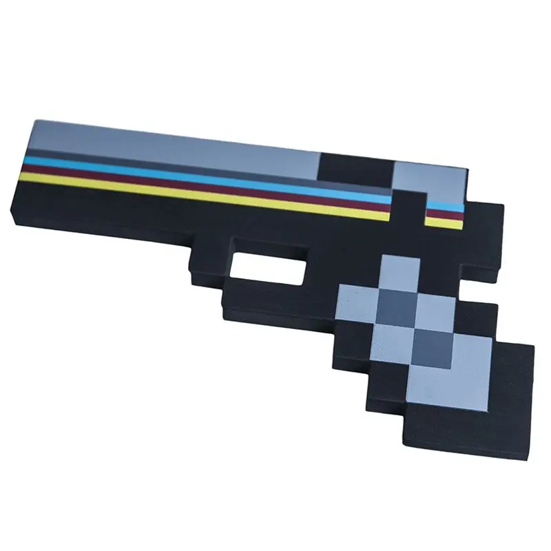 Minecraft 8Бит Пистолет Черный 22 см - фото