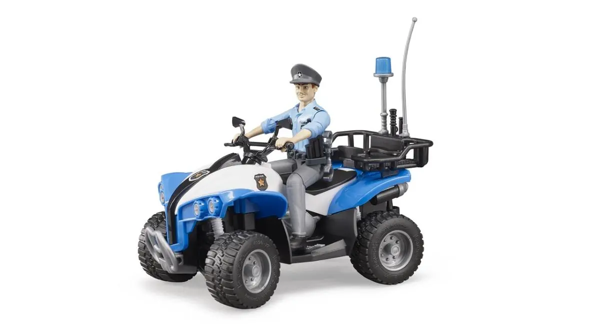 Полицейский квадроцикл с фигуркой - фото