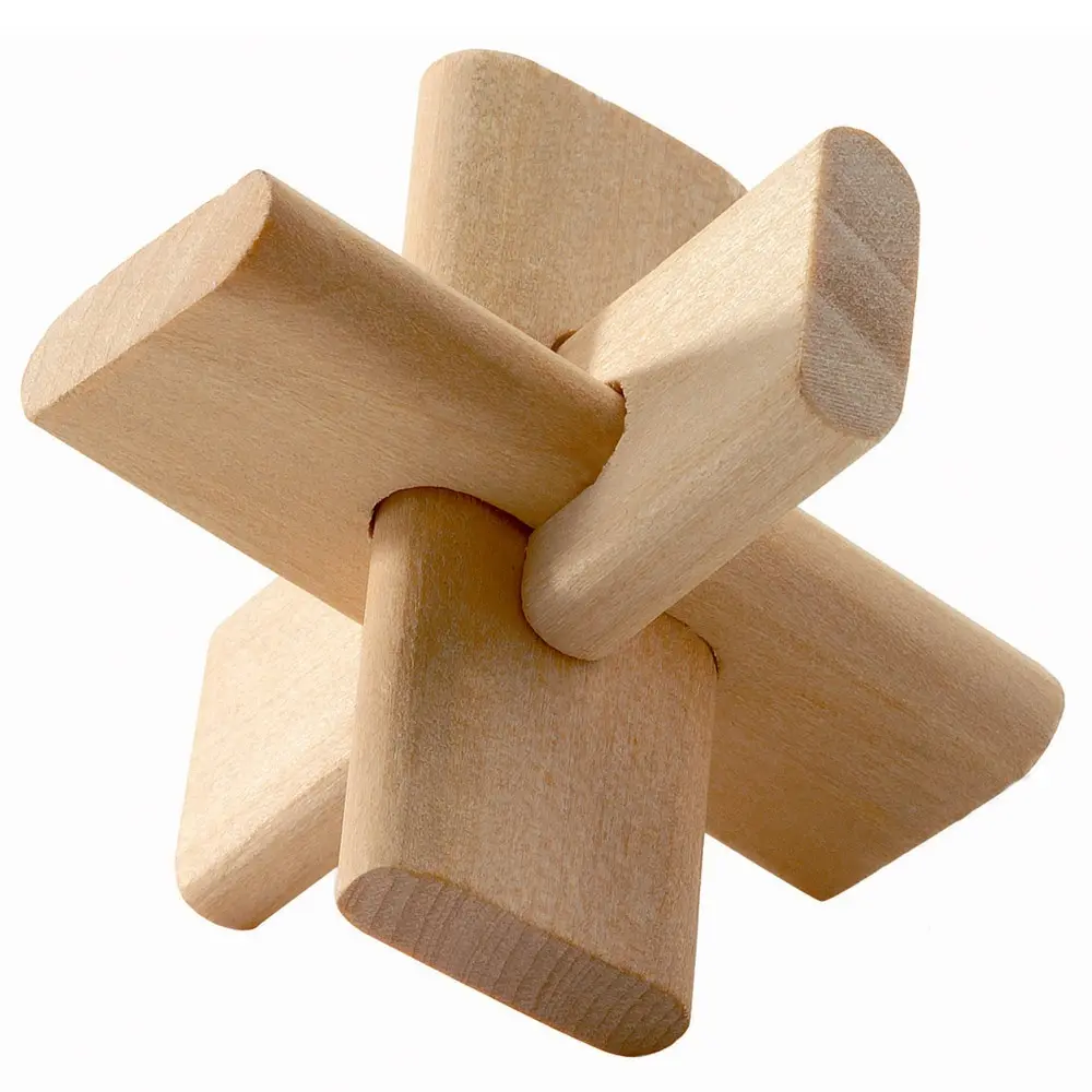 Набор деревянных головоломок - фото