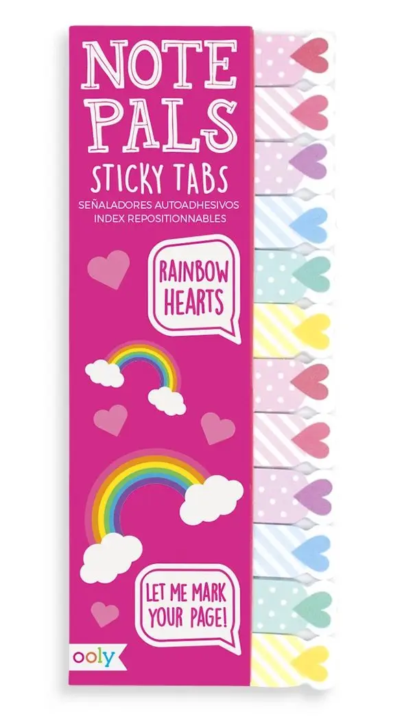 Блокноты и открытки Стикеры для заметок "Радужные сердца" - фото