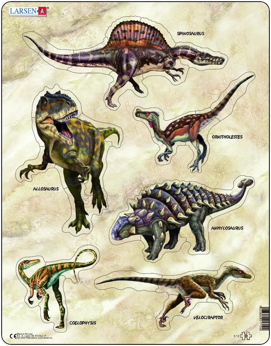Пазл "Динозавры" - фото